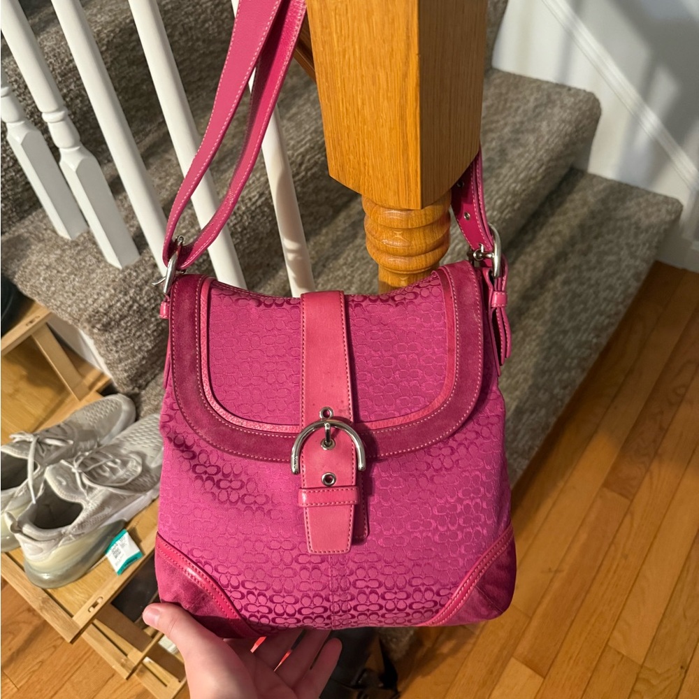 Y2K HOT PINK COACH BAG
